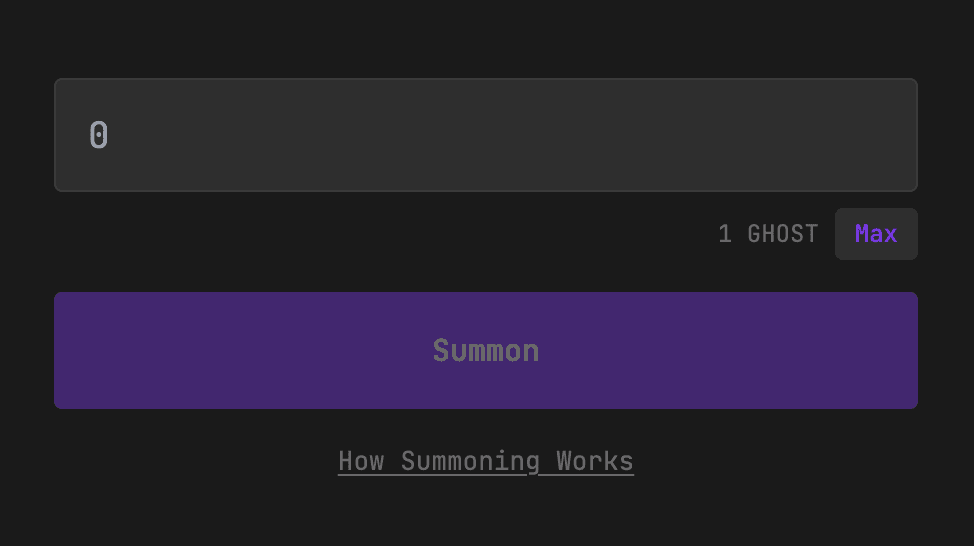 Summon Once interface